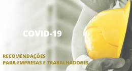 COVID-19 | RECOMENDAÇÕES PARA EMPRESAS E TRABALHADORES