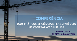 CONFERÊNCIA | BOAS PRÁTICAS, EFICIÊNCIA E TRANSPARÊNCIA NA CONTRATAÇÃO PÚBLICA