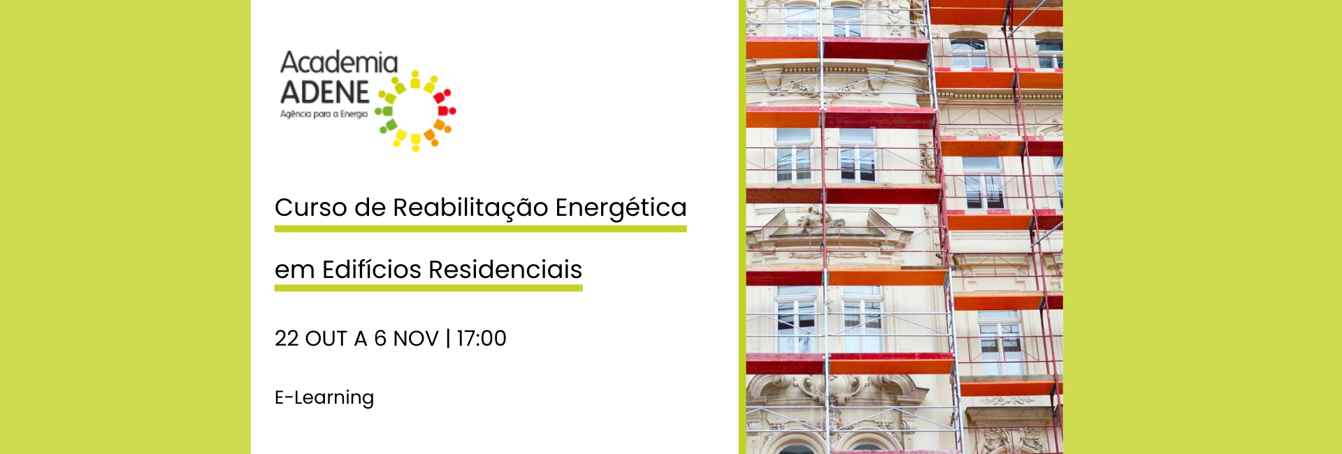 ADENE | CURSO DE REABILITAÇÃO ENERGÉTICA EM EDIFÍCIOS RESIDENCIAIS